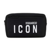 Be Icon Beauty Case Dsquared2 , Black , Heren