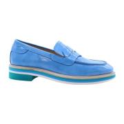 Stijlvolle Moccasin Loafers voor Vrouwen Pertini , Blue , Dames