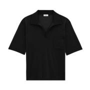 Polo Shirts Saint Laurent , Black , Heren