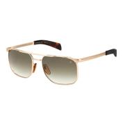 Gold/Brown Shaded Sunglasses Eyewear by David Beckham , Multicolor , H...