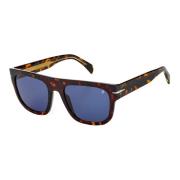 DB 7044/S Sunglasses in Dark Havana/Blue Eyewear by David Beckham , Br...