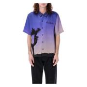 Volcanic Ss24 Herenshirt Blue Sky Inn , Purple , Heren