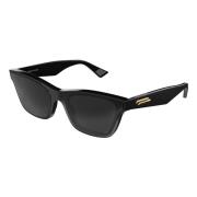 Black/Grey Sunglasses Bottega Veneta , Black , Unisex