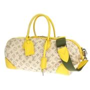 Pre-owned Fabric louis-vuitton-bags Louis Vuitton Vintage , Beige , Da...