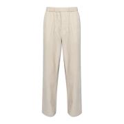 Corduroy broek Moncler , Gray , Heren