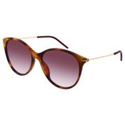 Havana/Red Shaded Sunglasses Gucci , Brown , Dames