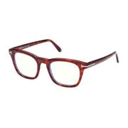 Blue Block Eyewear Frames Tom Ford , Brown , Unisex