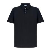 Zwarte Katoenen Polo Shirt Zanone , Black , Heren