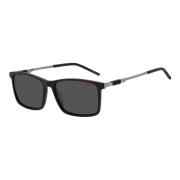Matte Black/Grey Sunglasses Hugo Boss , Multicolor , Heren