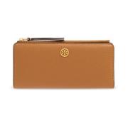 Leren portemonnee Tory Burch , Brown , Dames