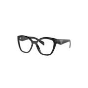 Klassiek Zwart Optisch Montuur Prada , Black , Dames