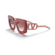 V - Soul Zonnebril in Pink White Gold/Pink Shaded Valentino , Pink , D...
