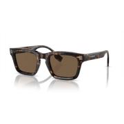 Dark Havana Sunglasses Burberry , Brown , Heren