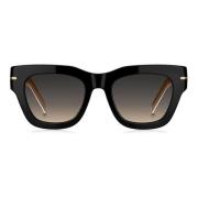 Black Beige/Brown Shaded Sunglasses Hugo Boss , Black , Dames