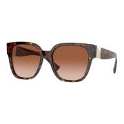 Rode Havana Zonnebril Valentino , Brown , Dames