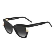 Black/Dark Grey Shaded Sunglasses Carolina Herrera , Black , Dames