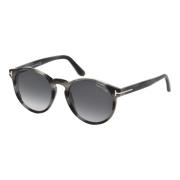 Striped Grey Sunglasses Tom Ford , Black , Unisex