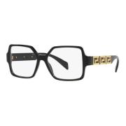 Zwarte brillenframes Versace , Black , Unisex