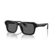 Black/Dark Grey Sunglasses Giorgio Armani , Black , Heren