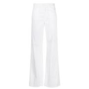 Wide Trousers Dondup , White , Dames