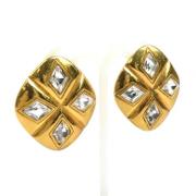 Pre-owned Metal earrings Chanel Vintage , Yellow , Dames