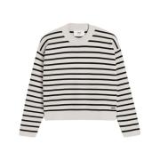 Chalk Black Sailor Jumper Ami Paris , Beige , Heren