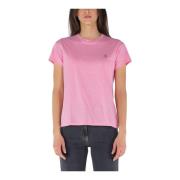 Klassiek Logo T-shirt Ralph Lauren , Pink , Dames