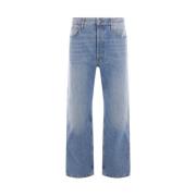 Losvallende Biologisch Katoen Denim Jeans Wood Wood , Blue , Heren