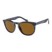 Striped Blue/Brown Sunglasses AR 8151 Giorgio Armani , Blue , Heren
