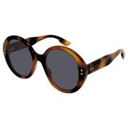 Havana/Blue Sunglasses Gucci , Brown , Dames