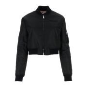 Bomber Jackets Versace , Black , Dames