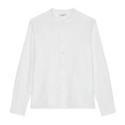 Reguliere blouse met plooidetail Marc O'Polo , White , Dames