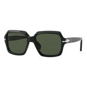 Black/Grey Green Sunglasses Persol , Black , Unisex