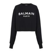 Paris sweatshirt Balmain , Black , Dames