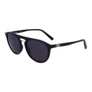 Zwart/Grijs Zonnebril Sf1090S Salvatore Ferragamo , Black , Heren