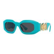 Rock Icons Sunglasses - Azure/Dark Grey Versace , Blue , Unisex