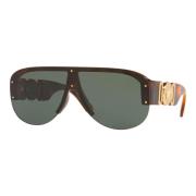 Medusa Biggie Sunglasses Havana/Dark Green Versace , Brown , Heren