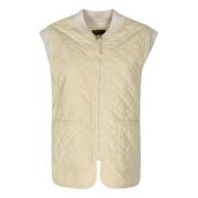 Gewatteerde Vest met Capuchon A.p.c. , Beige , Dames