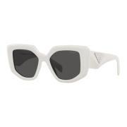 White/Dark Grey Sunglasses Prada , White , Dames