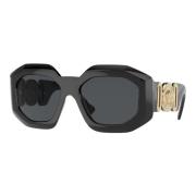 Black/Grey Sunglasses Versace , Multicolor , Dames