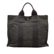 Pre-owned Canvas handbags Hermès Vintage , Black , Dames