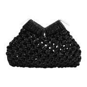 Handgeweven Diamanten Clutch Hibourama , Black , Dames