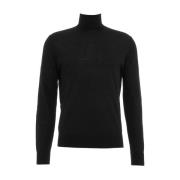 Klassieke Turtleneck Trui Ballantyne , Black , Heren