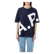 T-Shirts A.p.c. , Blue , Dames