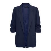 Night Sky Blazer Jas Soaked in Luxury , Blue , Dames