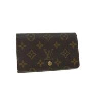 Pre-owned Coated canvas wallets Louis Vuitton Vintage , Brown , Dames