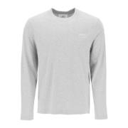 Long Sleeve Tops Ami Paris , Gray , Heren