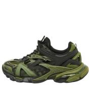 Pre-owned Leather sneakers Balenciaga Vintage , Green , Dames