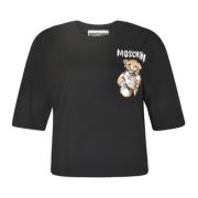 Designer T-shirts en Polos Moschino , Black , Dames