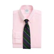 Roze Regular Fit Oxford Overhemd met Button-Down Kraag Brooks Brothers...
